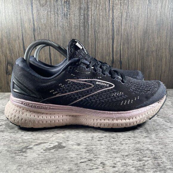 Brooks Glycerin 19 Black Ombre Pink Running Sneakers 1203431B074 Women’s Size 10 - Picture 3 of 10